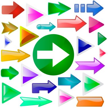 Set of arrows clipart