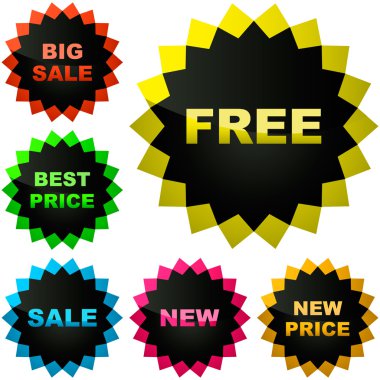 Sale labels clipart