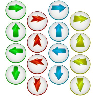 Set of arrows. clipart