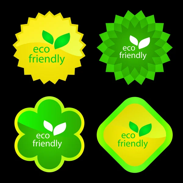 Set di etichette ecologiche . — Vettoriale Stock