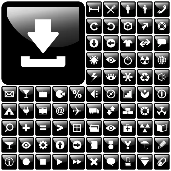Set di icone vettoriali — Vettoriale Stock
