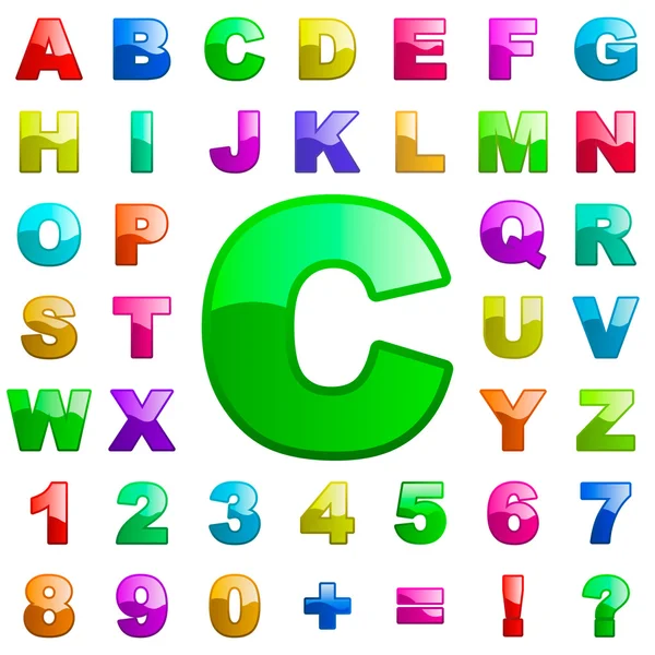 Sada ikon abeceda — Stockový vektor