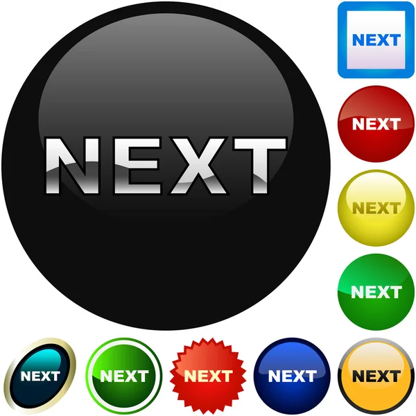 Next button. — Stock Vector