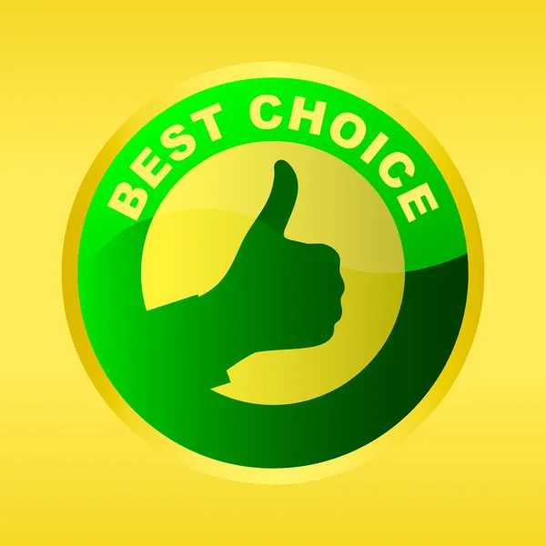 Meilleur choix emblème. — Image vectorielle