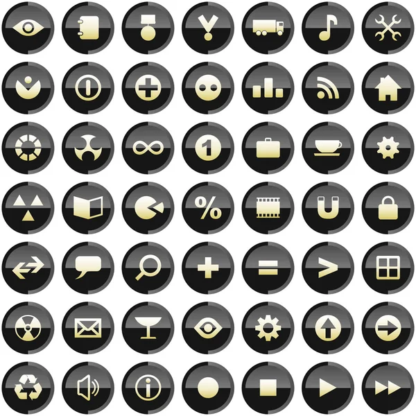 Conjunto de iconos de vector — Archivo Imágenes Vectoriales