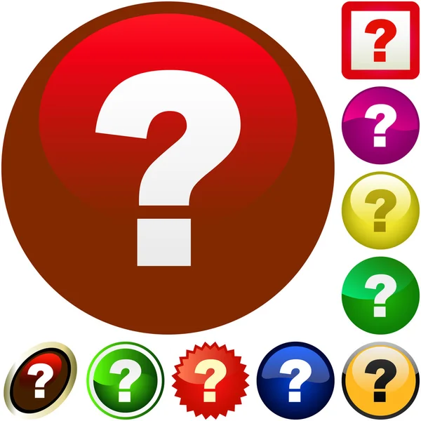 Question buttons. — Stock Vector