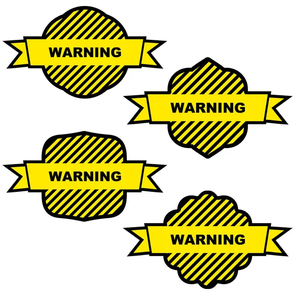 Étiquette d'avertissement . — Image vectorielle
