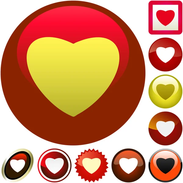 Heart icons. — Stock Vector