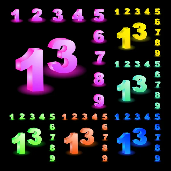 Aantal pictogrammen. vector set. — Stockvector
