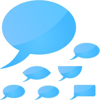 Vector speech bubble. Vector set. clipart