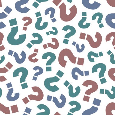 Seamless background with question signs clipart