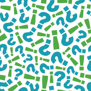 Seamless background with question signs clipart