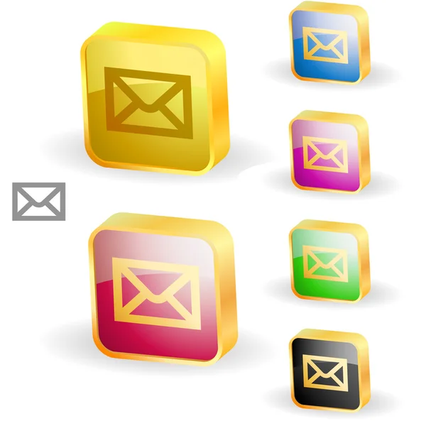 E-mail icon set for web. — Stock Vector