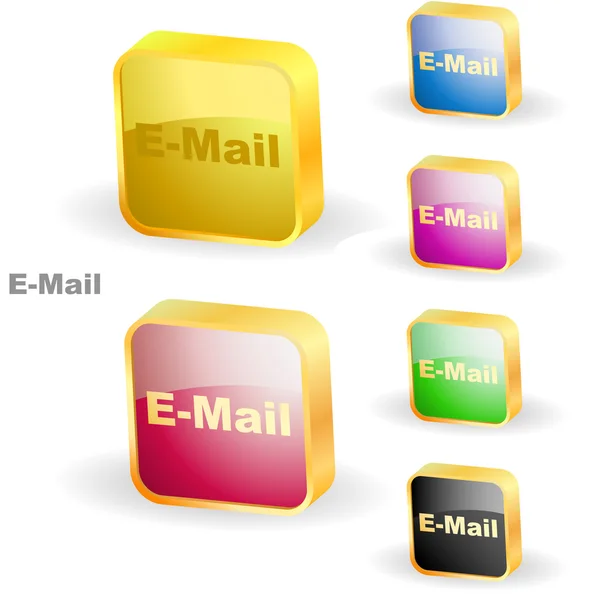 Набор значков электронной почты для веб . — стоковый вектор