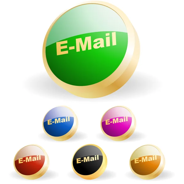 Ensemble d'icônes e-mail pour web . — Image vectorielle