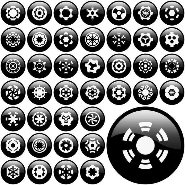 Collection vectorielle de boutons web . — Image vectorielle