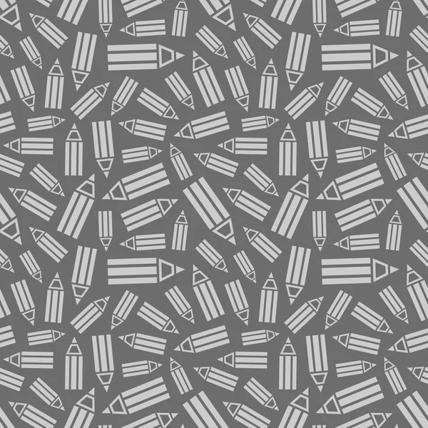 Nahtloser Hintergrund mit Bleistift-Symbol. — Stockvektor