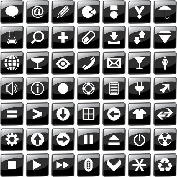 Vector hermoso icono conjunto para web — Archivo Imágenes Vectoriales
