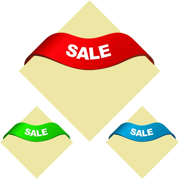 Uppsättning försäljning banners. vektor set. — Stock vektor