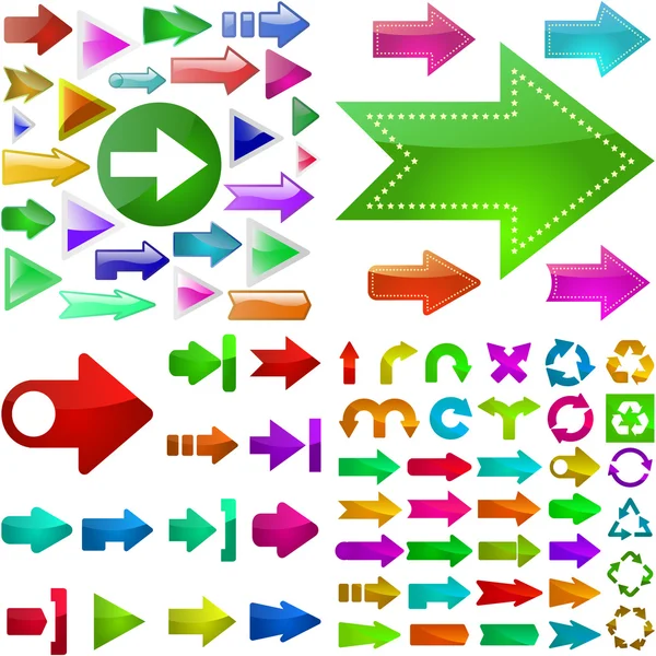 Set of arrows. Vector great collection. — Stock Vector