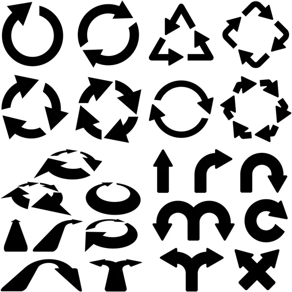 Modèle avec des flèches — Image vectorielle
