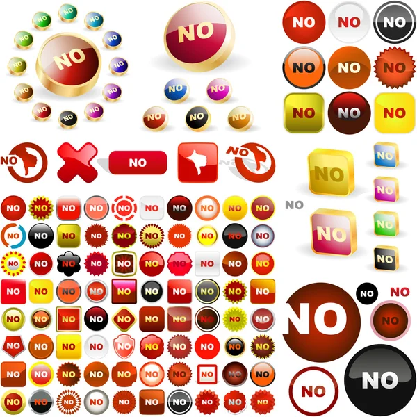 "NON "bouton . — Image vectorielle