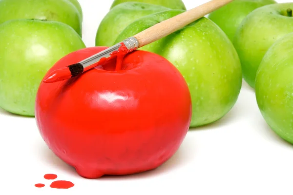 A maçã pintada 2 — Fotografia de Stock
