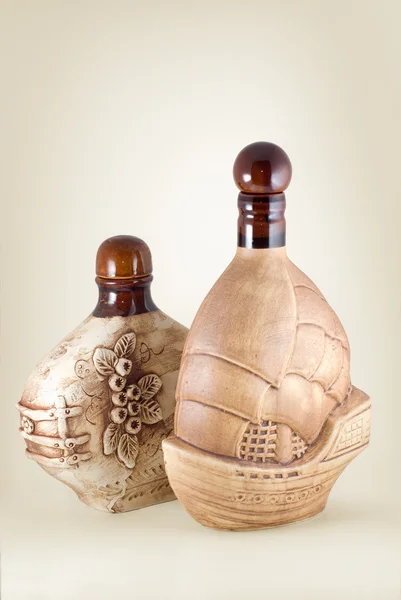 Garrafa de cerâmica — Fotografia de Stock
