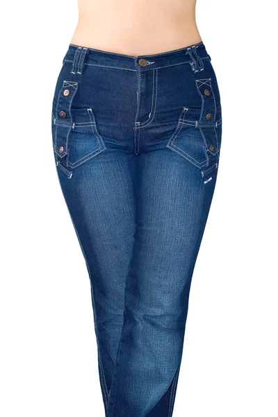Calça jeans azul escuro — Fotografia de Stock