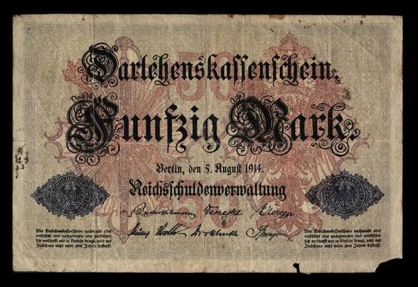 Vintage Duitse Opmerking — Stockfoto