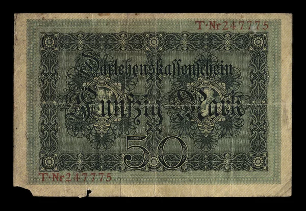 Vintage német Megjegyzés — Stock Fotó