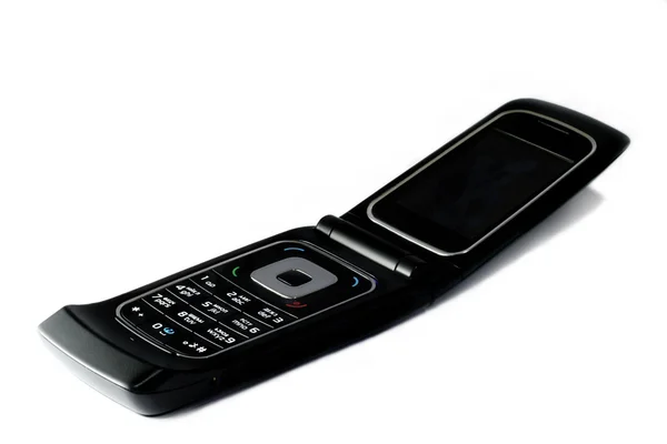 Moderne zwarte mobiele telefoon — Stockfoto