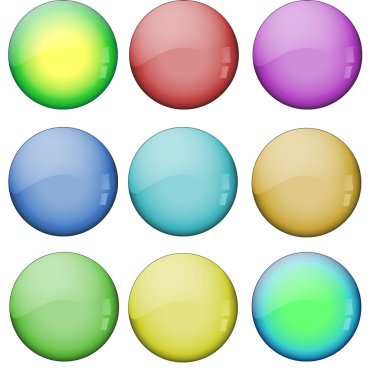 3d glass ball clipart