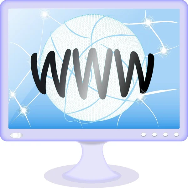 Ikony www wyświetlacz LCD — Zdjęcie stockowe