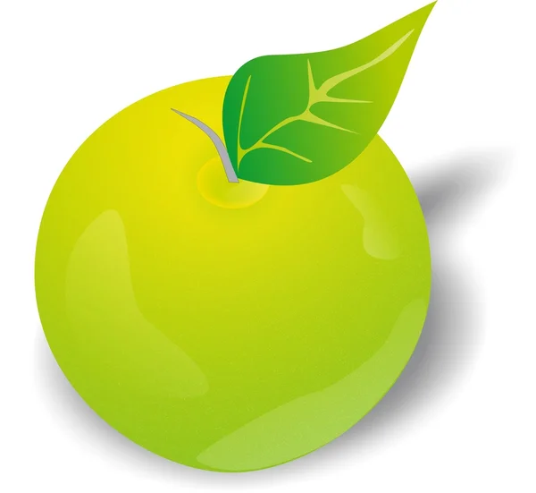 Manzana verde 3d — Foto de Stock