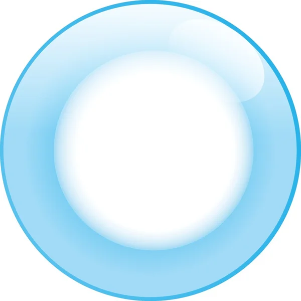 Blue glass button — Stock Photo, Image