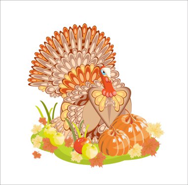 Harvest/Thanksgiving Turkey clipart