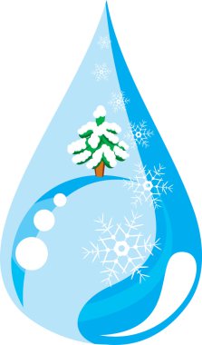 Winter drop clipart