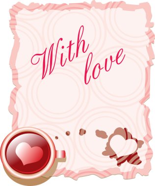 Valentine s card - with love clipart