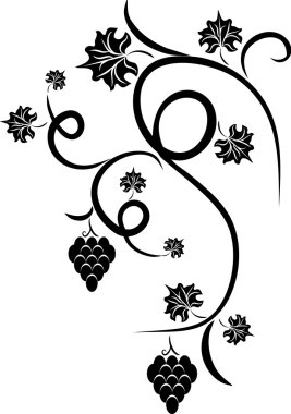 Floral design tattoo clipart