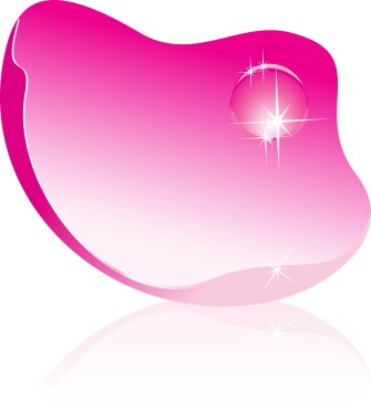 Pink Rose Petal with water drop clipart