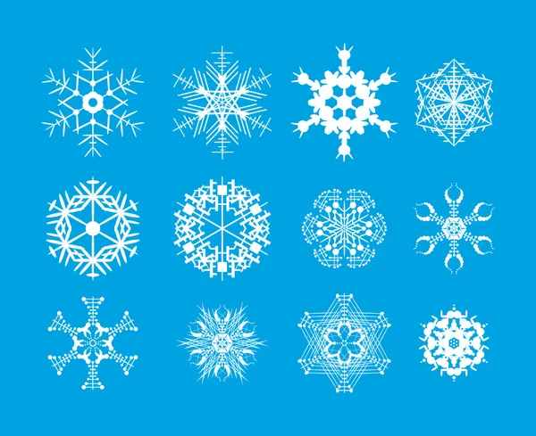 Символы снежинки — стоковый вектор