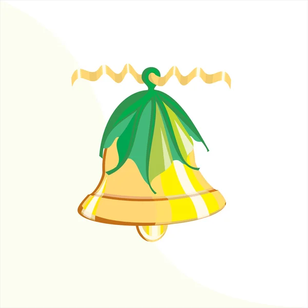 Vakantie gouden bell — Stockvector