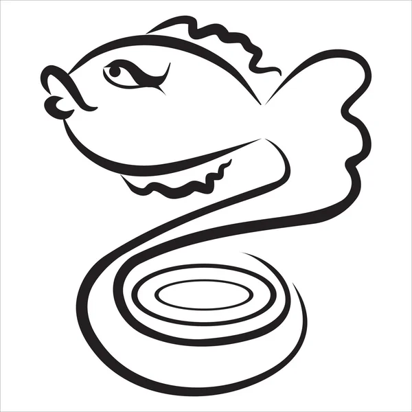 鱼纹身 — 图库矢量图片