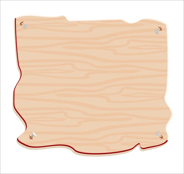 Grande planche en bois — Image vectorielle