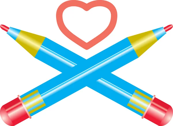 Nakreslete symbol lásky — Stockový vektor