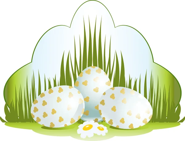 Easter floral illustration — Stock Vector