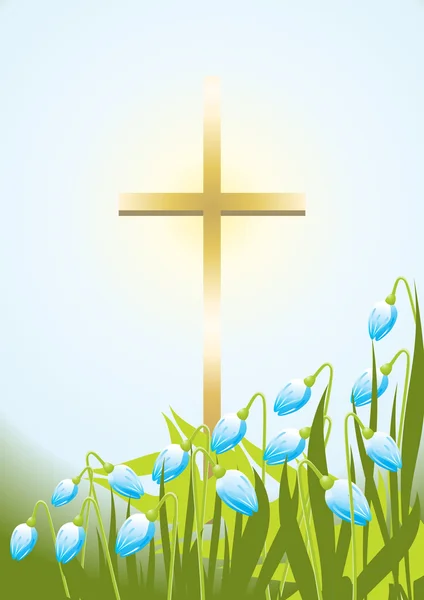 Fond du soleil de Pâques — Image vectorielle