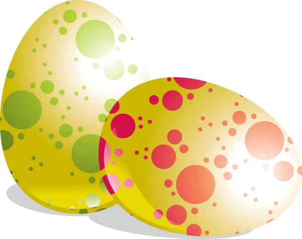 Decoration easter eggs — Stock Vector