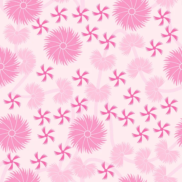 花のシームレスなパターンをデザイン — ストックベクタ